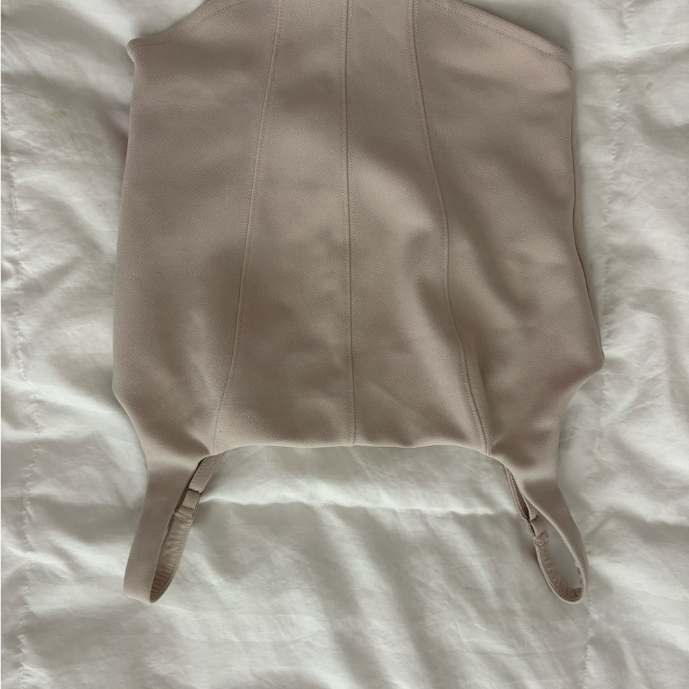 Abercrombie & Fitch Beige Strapless Bandeau Top